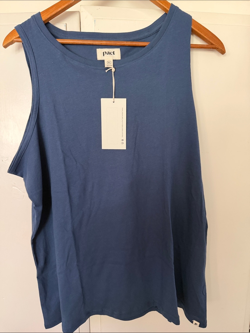 Pact Women's Slate Blue Tank Top